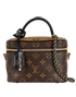Vanity PM Bag, &pound;1,400, Handbags, Brown, Canvas, Front view